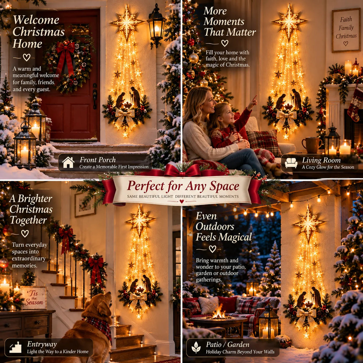 Velmerry Illuminated Nativity Wall Decor, view 5